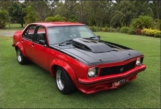 Red modified Holden Torana